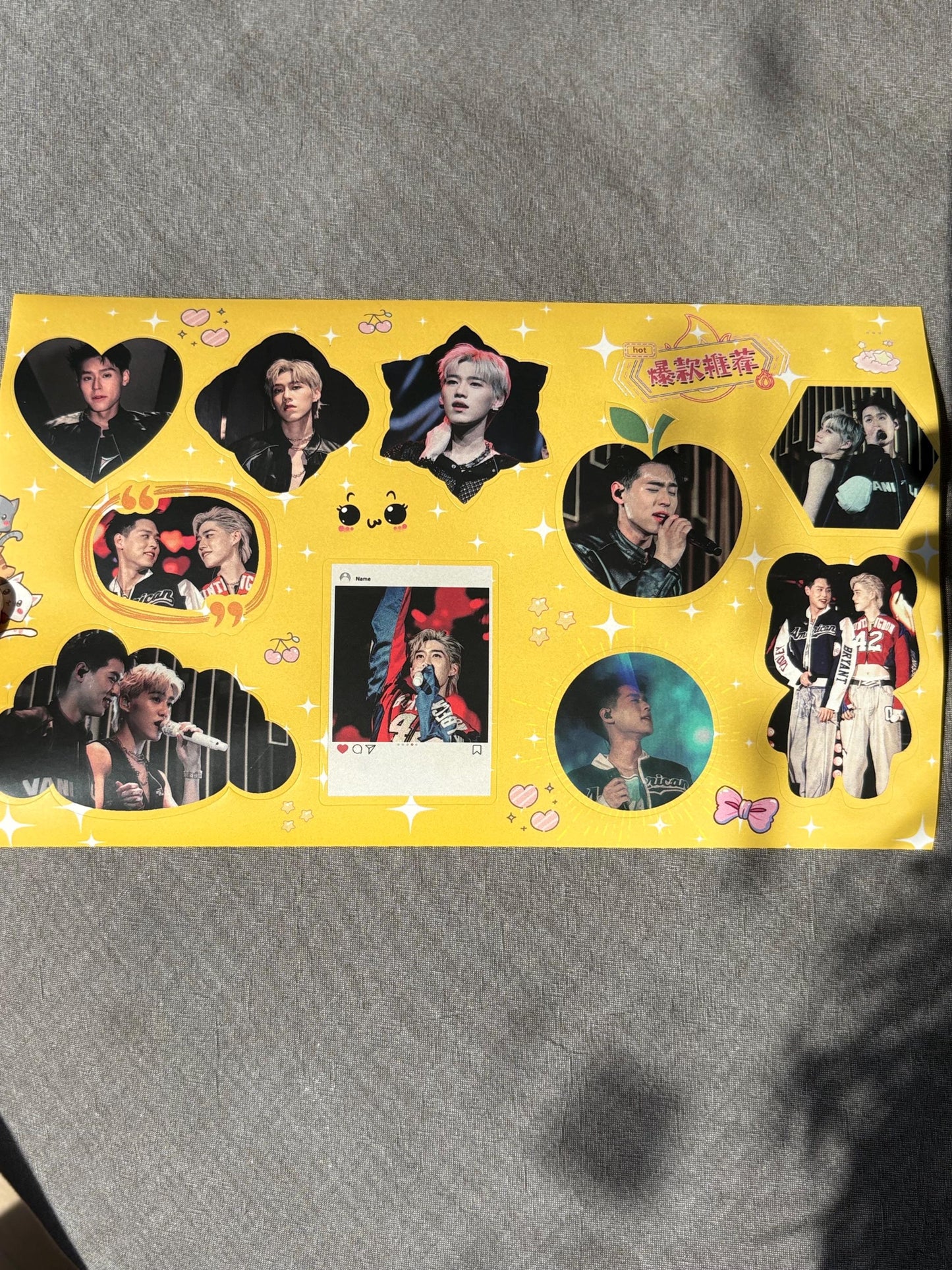 Billkin & PP Krit Goodies Box 20pcs+! Badges Photocards Poster Keychain | I told sunset about you