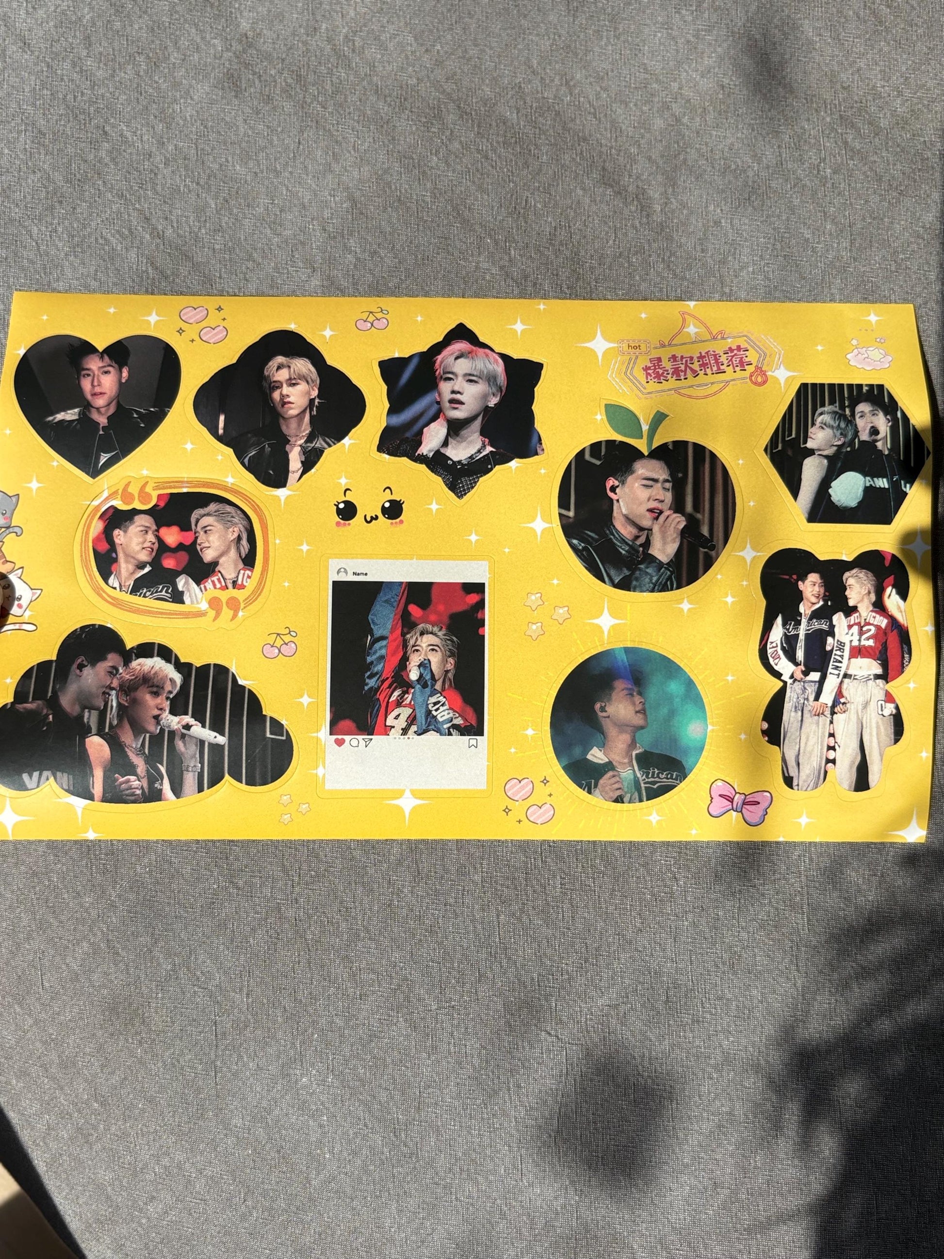 Billkin & PP Krit Goodies Box 20pcs+! Badges Photocards Poster Keychain | I told sunset about you