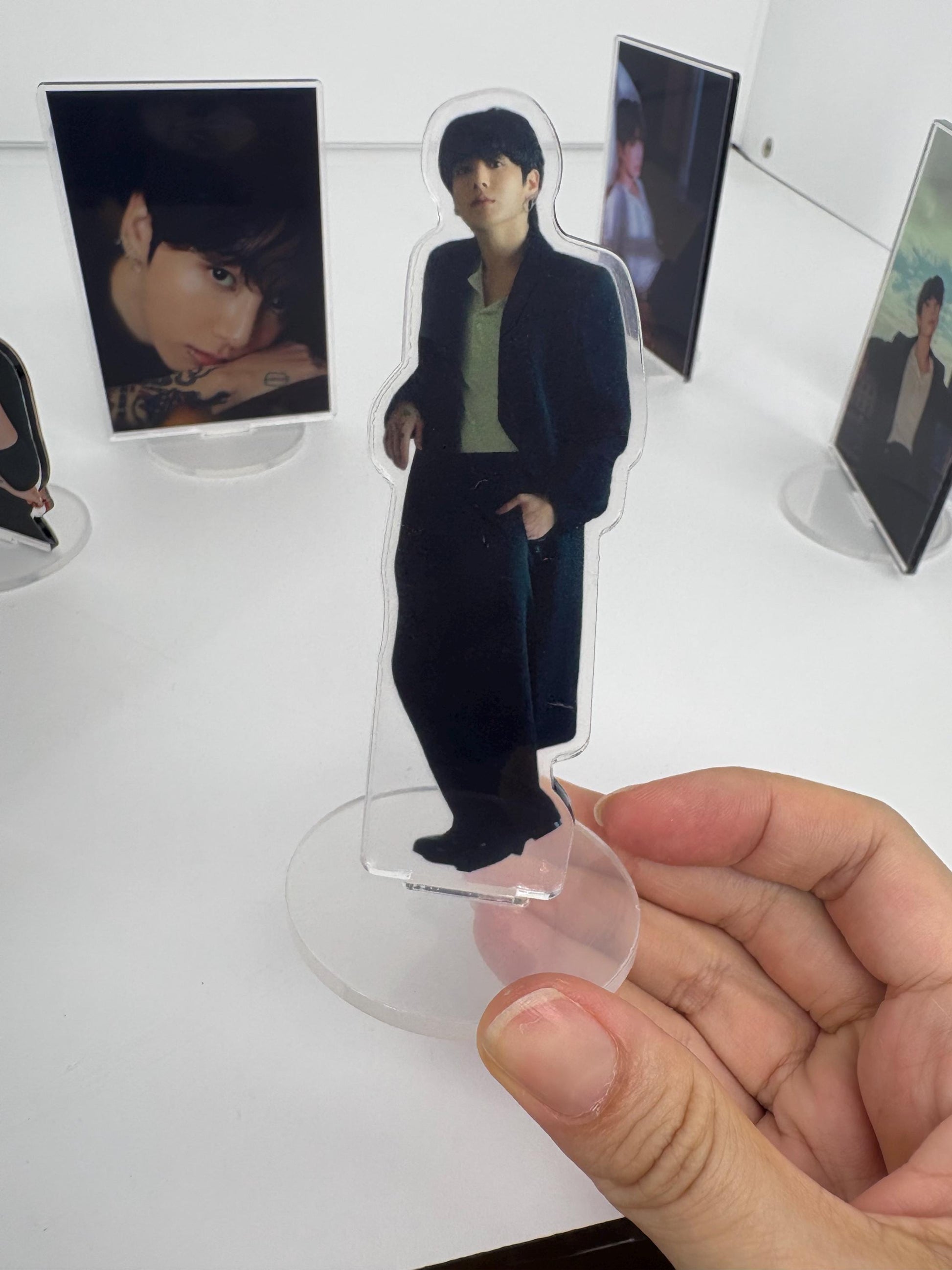 10pcs Jungkook Acrylic Standee Set: Kpop Fan Art BTS Merch
