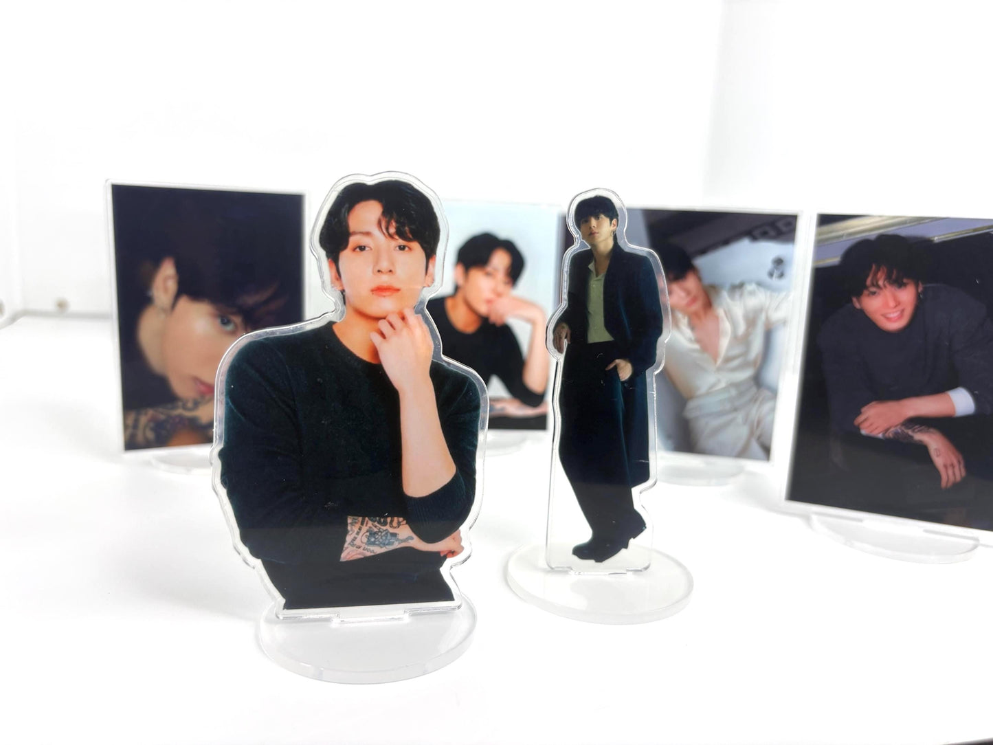 10pcs Jungkook Acrylic Standee Set: Kpop Fan Art BTS Merch