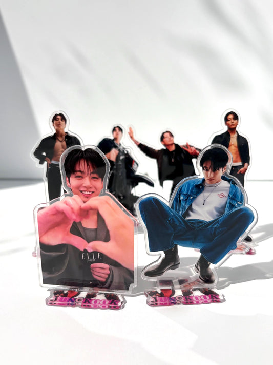 6pcs Jungkook Acrylic Standee Set: Kpop Fan Art BTS Merch