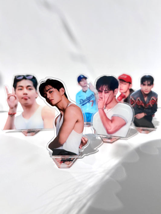 BTS Taehyung Acrylic Figure Stand Set (6pcs) Fan Made ARMY Merch