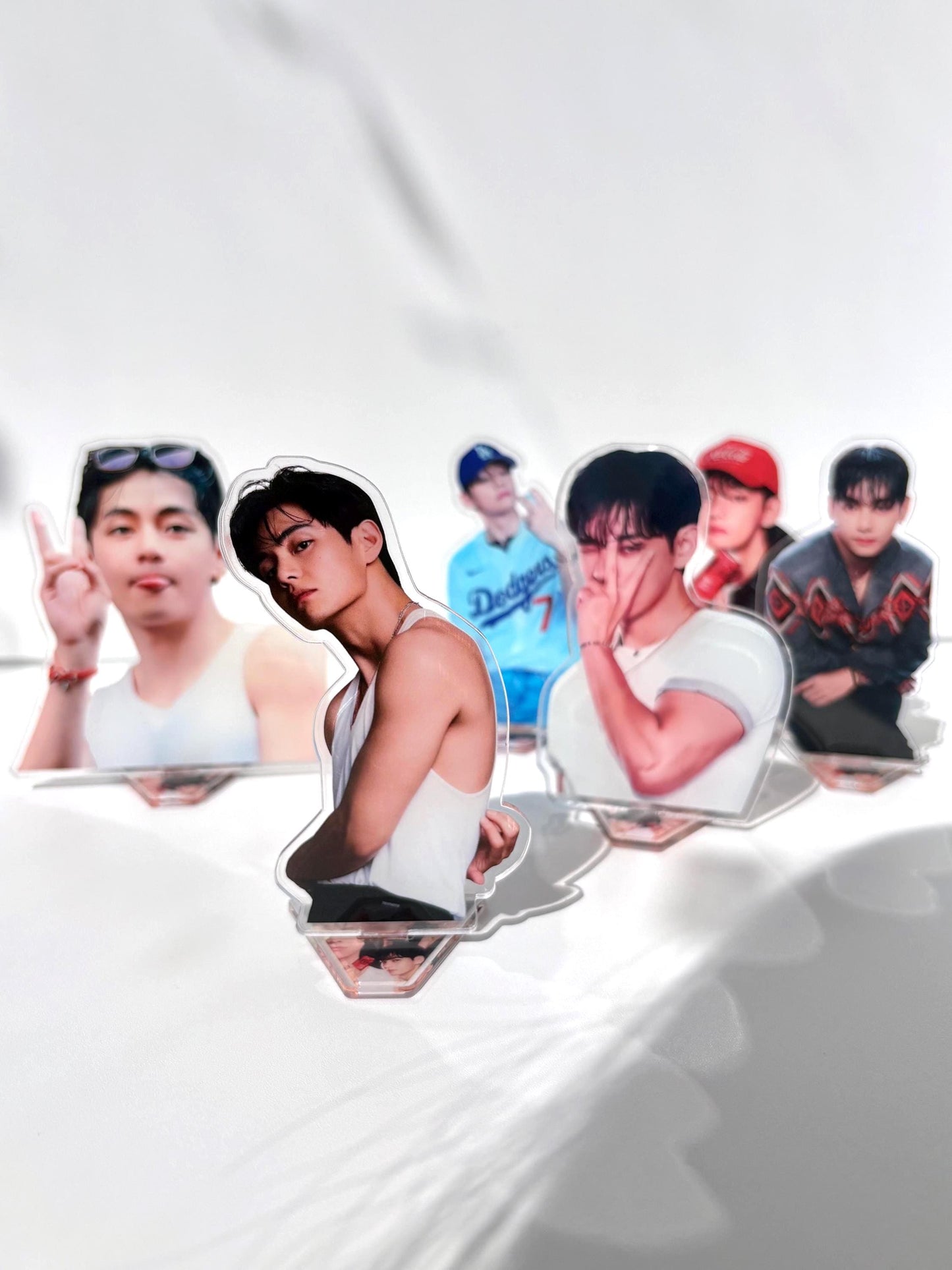 BTS Taehyung Acrylic Figure Stand Set (6pcs) Fan Made ARMY Merch
