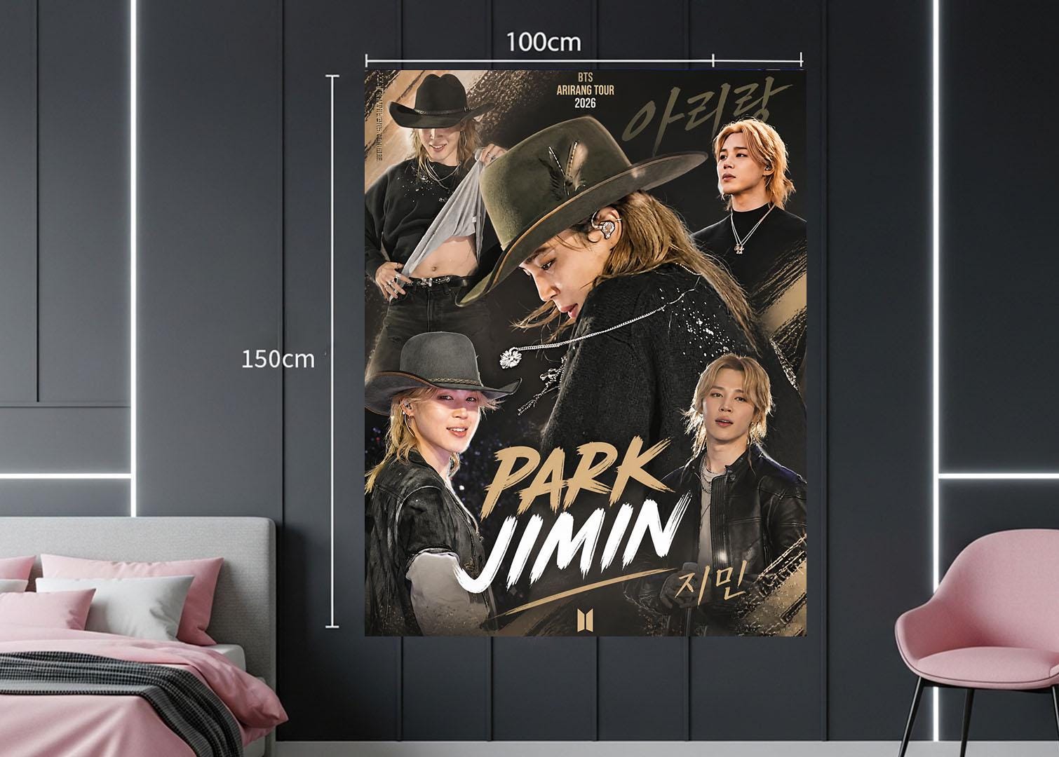 Jimin Hanging Tapestry | Bantan Boys | Personalized Wall Art | Polyester Fabric | Ship Flag Banner