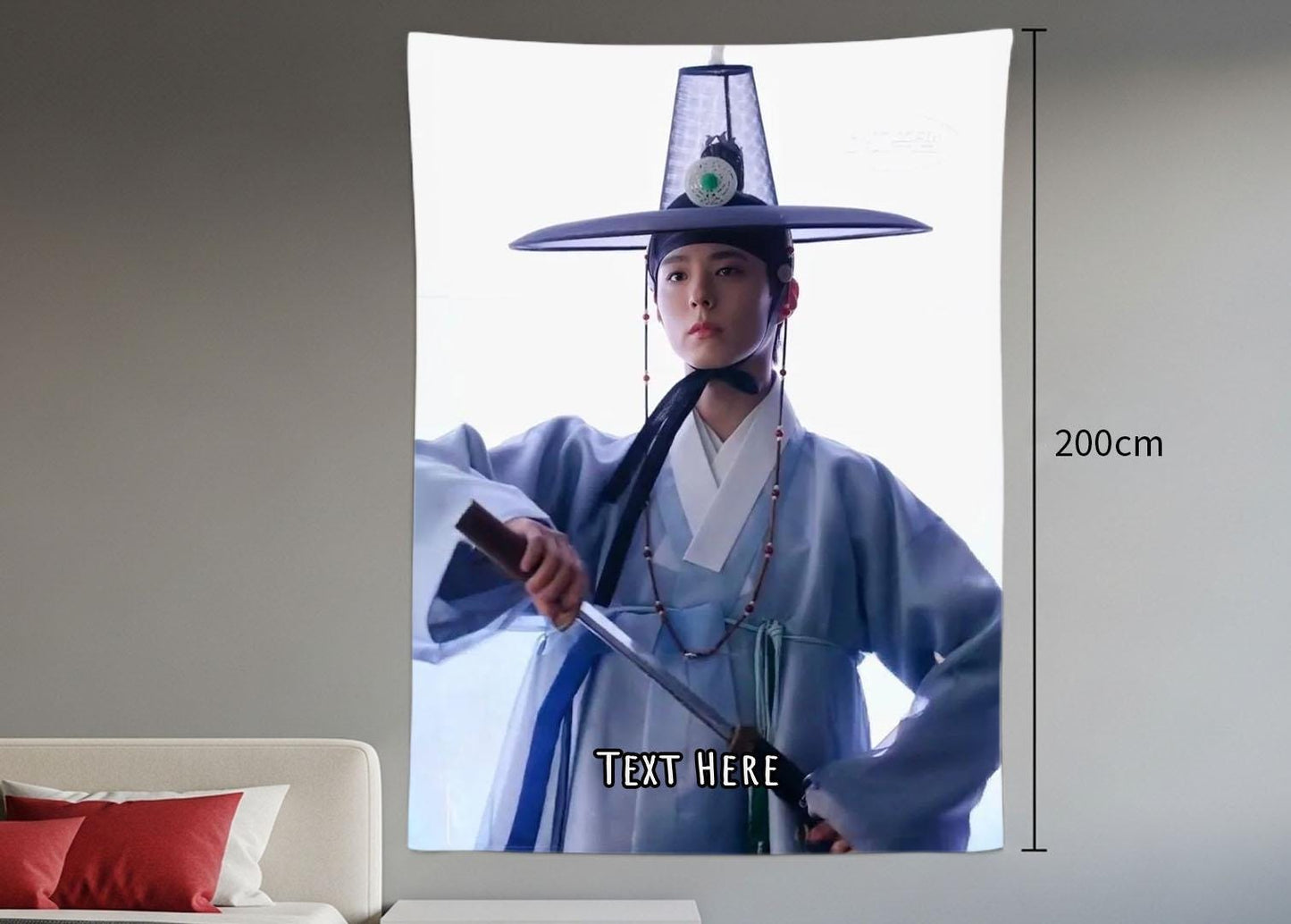 Park Bo Gum Hanging Tapestry | Personalized Wall Art | Polyester Fabric | Ship Flag Banner