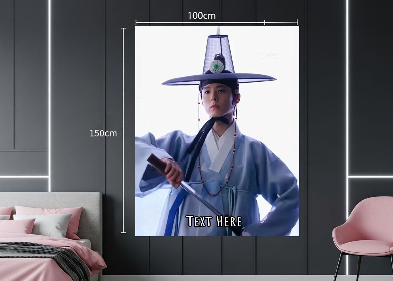 Park Bo Gum Hanging Tapestry | Personalized Wall Art | Polyester Fabric | Ship Flag Banner