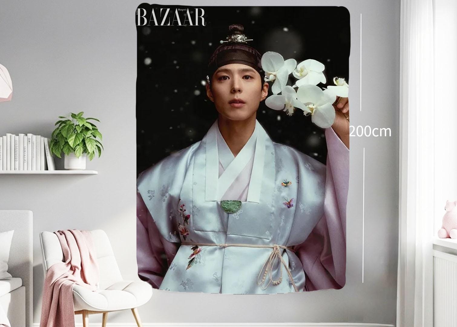 Park Bo Gum Hanging Tapestry | Personalized Wall Art | Polyester Fabric | Ship Flag Banner
