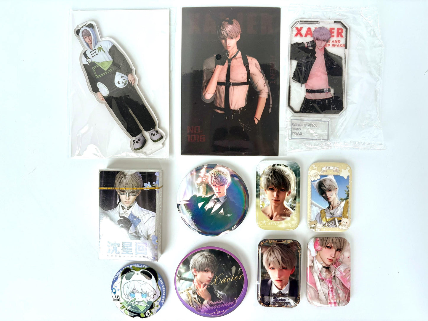 Xavier Bias Pack 11pcs! Badges Stand Keychains Amaze Box | Love and Deepspace