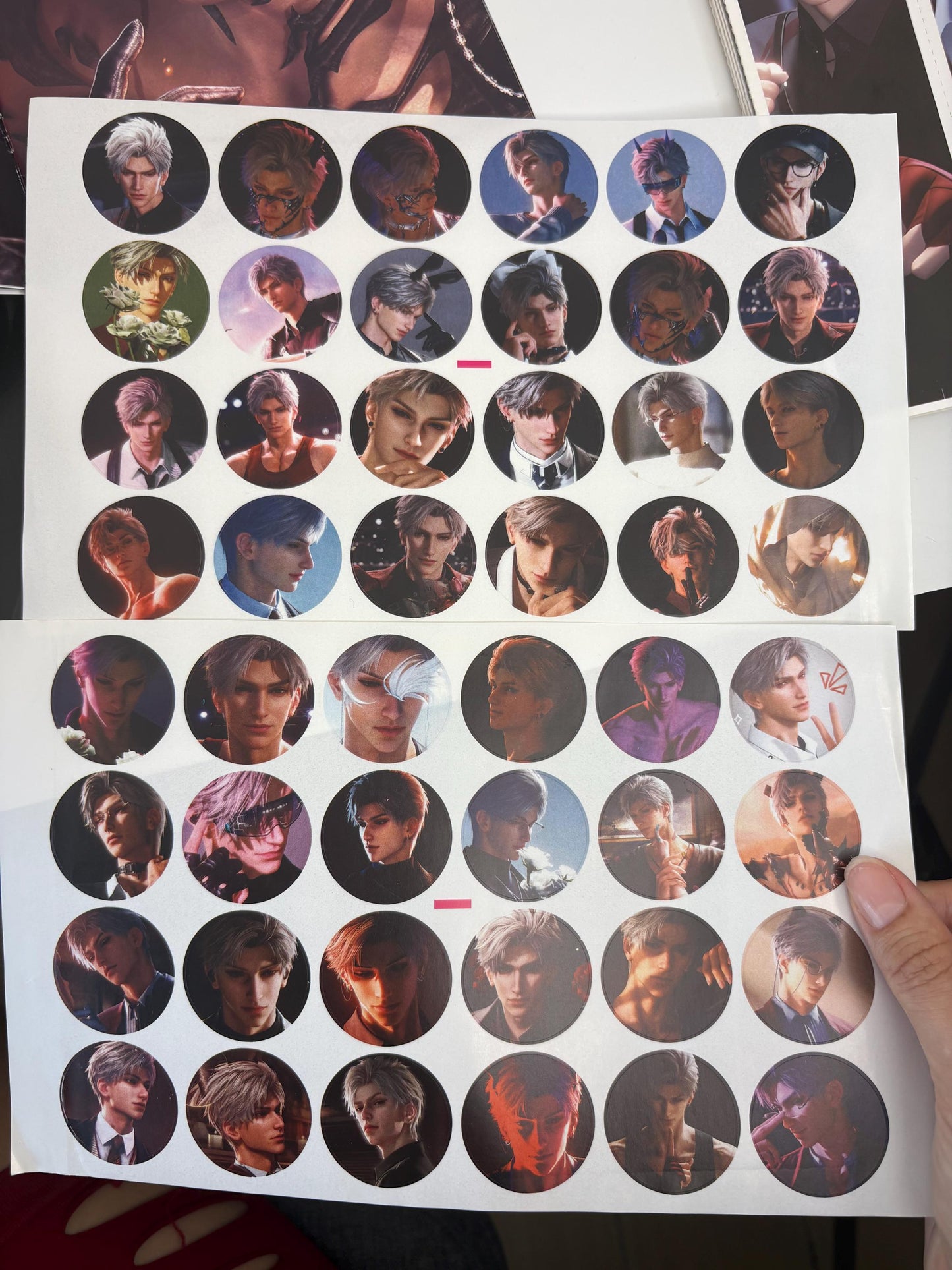 Sylus Bias Pack 75pcs+! Badge Photocards Poster Keychain Amaze Box | Love and Deepspace