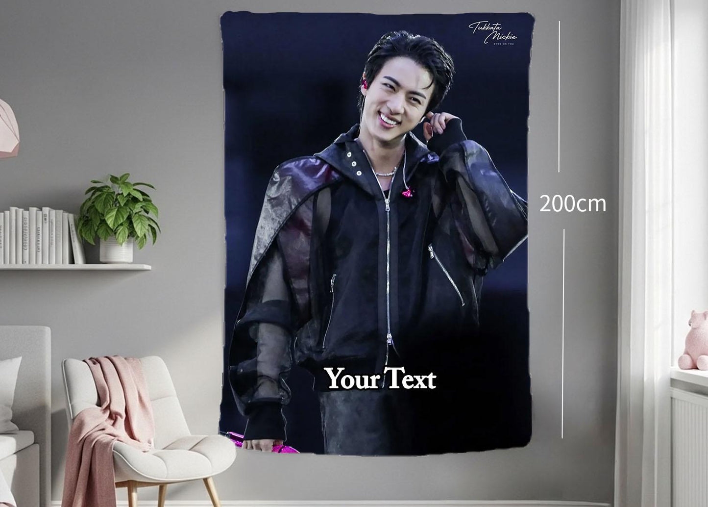 Jin Hanging Tapestry | Bantan Boys | Personalized Wall Art | Polyester Fabric | Ship Flag Banner