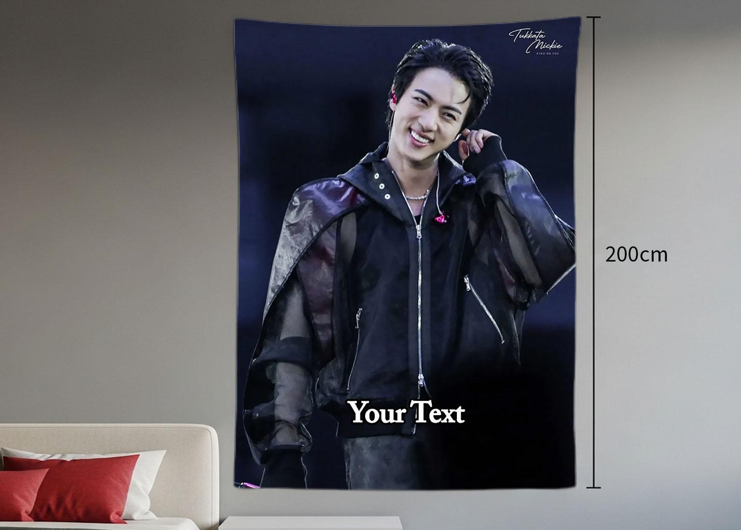Jin Hanging Tapestry | Bantan Boys | Personalized Wall Art | Polyester Fabric | Ship Flag Banner