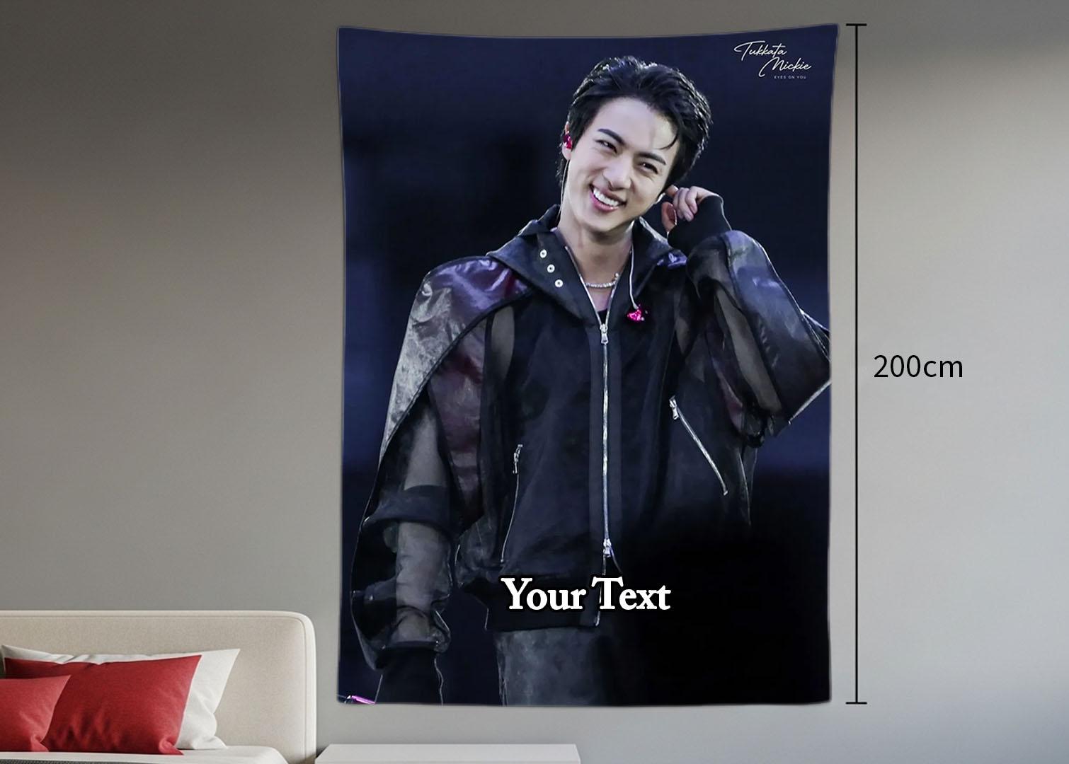 Jin Hanging Tapestry | Bantan Boys | Personalized Wall Art | Polyester Fabric | Ship Flag Banner