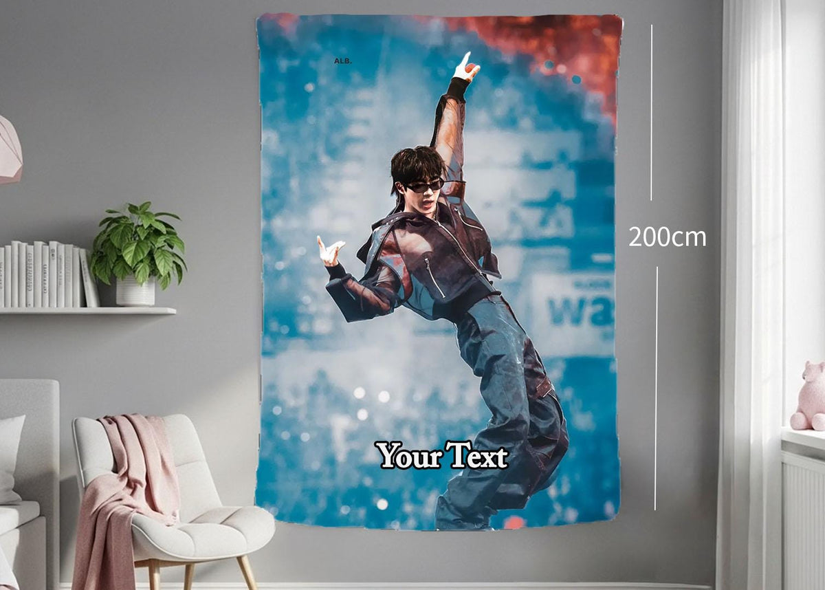 Jin Hanging Tapestry | Bantan Boys | Personalized Wall Art | Polyester Fabric | Ship Flag Banner