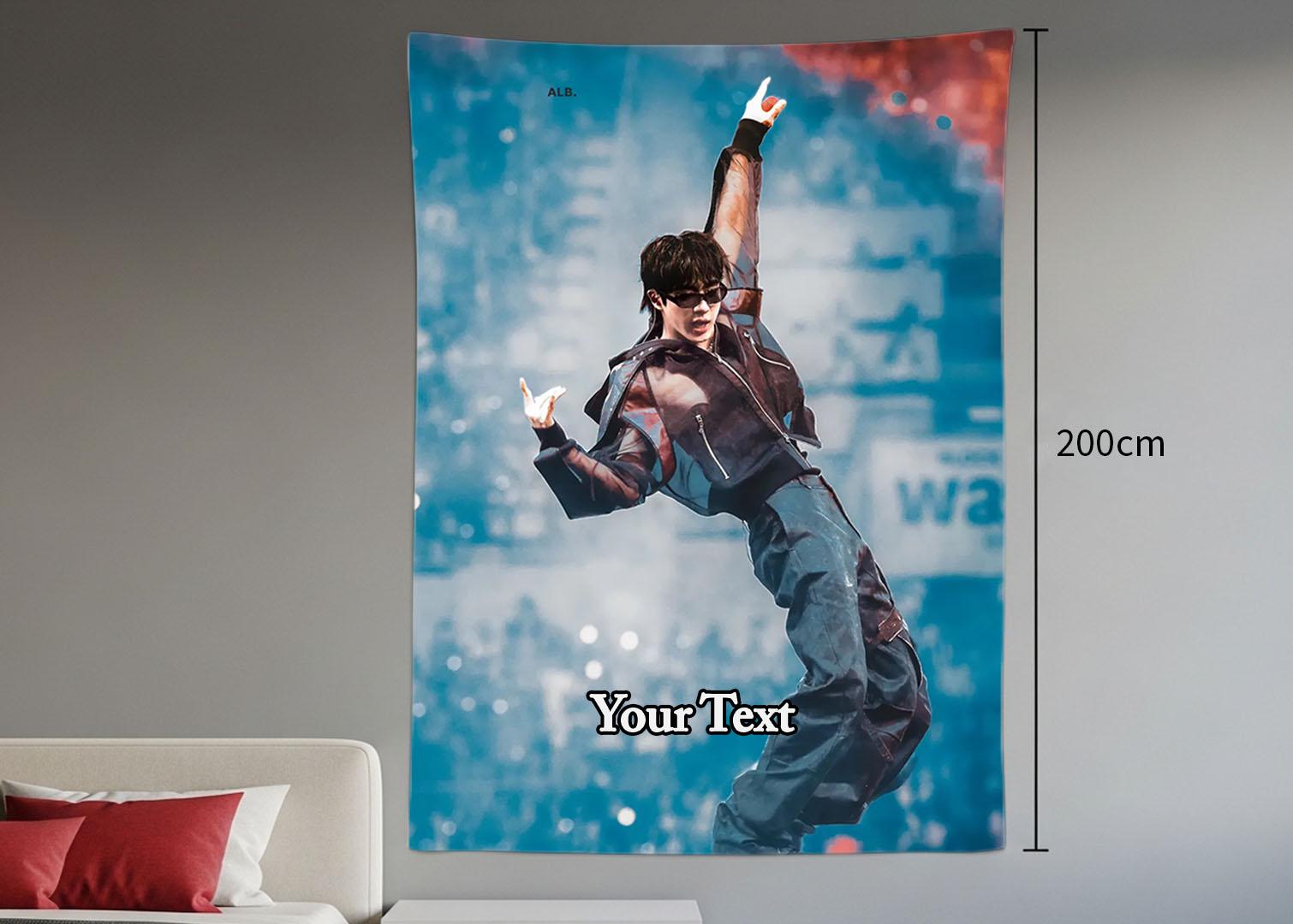 Jin Hanging Tapestry | Bantan Boys | Personalized Wall Art | Polyester Fabric | Ship Flag Banner