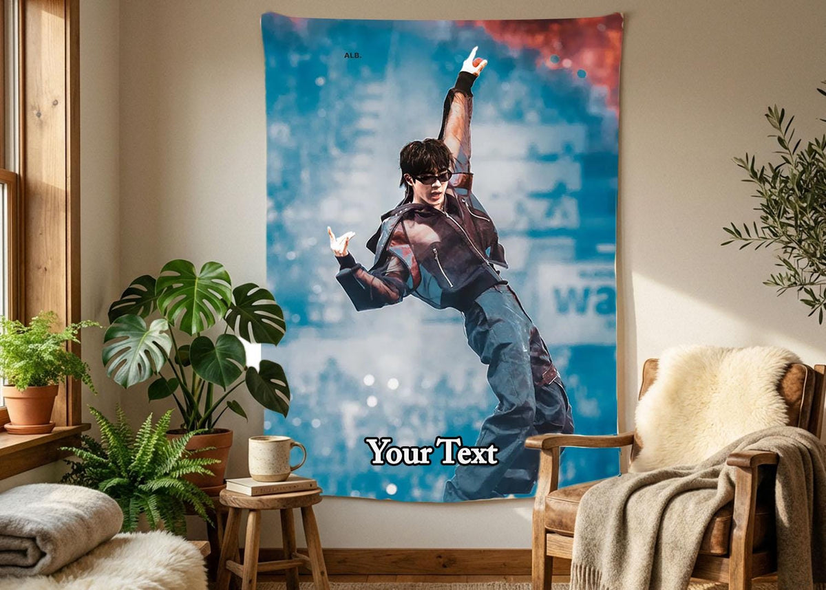 Jin Hanging Tapestry | Bantan Boys | Personalized Wall Art | Polyester Fabric | Ship Flag Banner