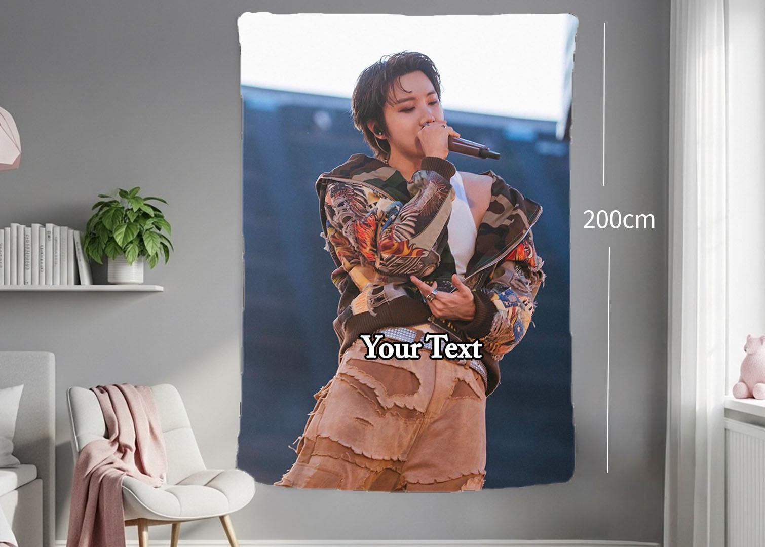 J-Hope Hanging Tapestry | Bantan Boys | Personalized Wall Art | Polyester Fabric | Ship Flag Banner