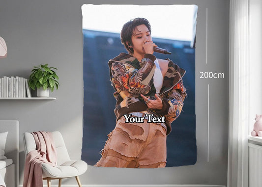 J-Hope Hanging Tapestry | Bantan Boys | Personalized Wall Art | Polyester Fabric | Ship Flag Banner
