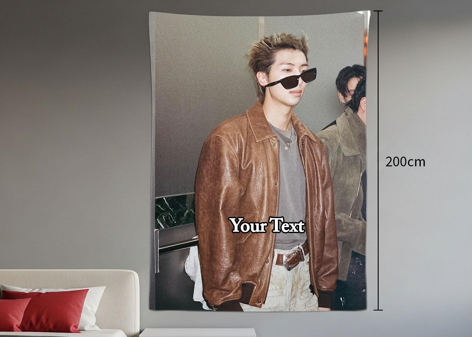 Namjoon Hanging Tapestry | Bantan Boys | Personalized Wall Art | Polyester Fabric | Ship Flag Banner