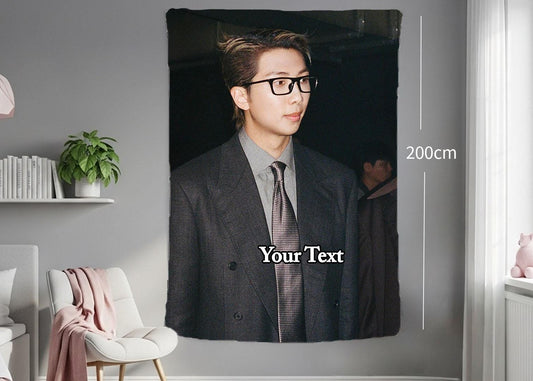 Namjoon Hanging Tapestry | Bantan Boys | Personalized Wall Art | Polyester Fabric | Ship Flag Banner