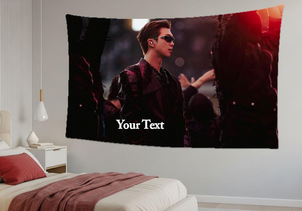 Namjoon Hanging Tapestry | Bantan Boys | Personalized Wall Art | Polyester Fabric | Ship Flag Banner