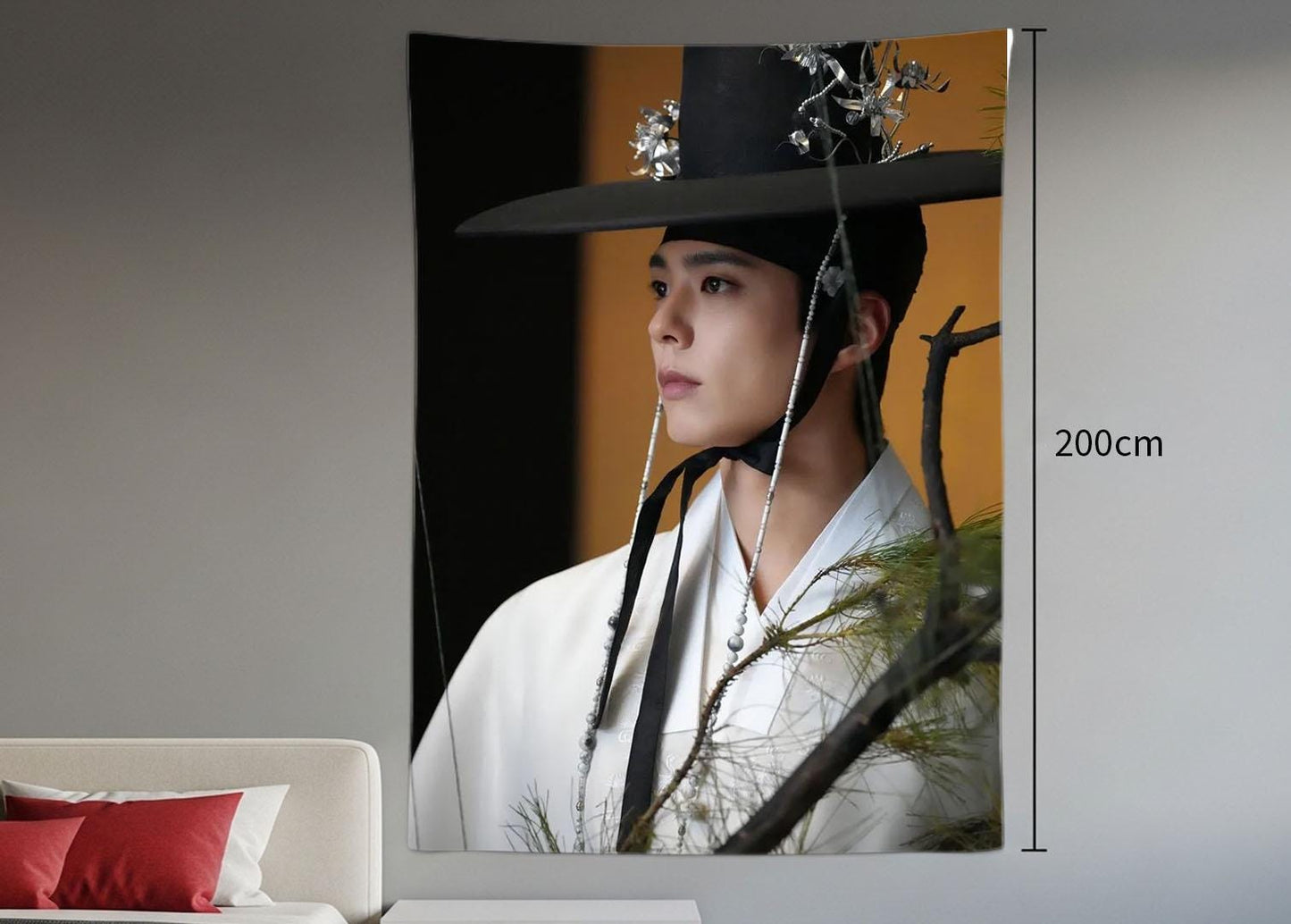 Park Bo Gum Hanging Tapestry | Personalized Wall Art | Polyester Fabric | Ship Flag Banner