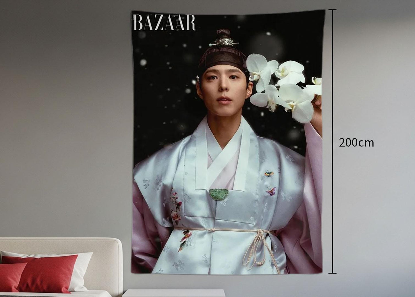 Park Bo Gum Hanging Tapestry | Personalized Wall Art | Polyester Fabric | Ship Flag Banner