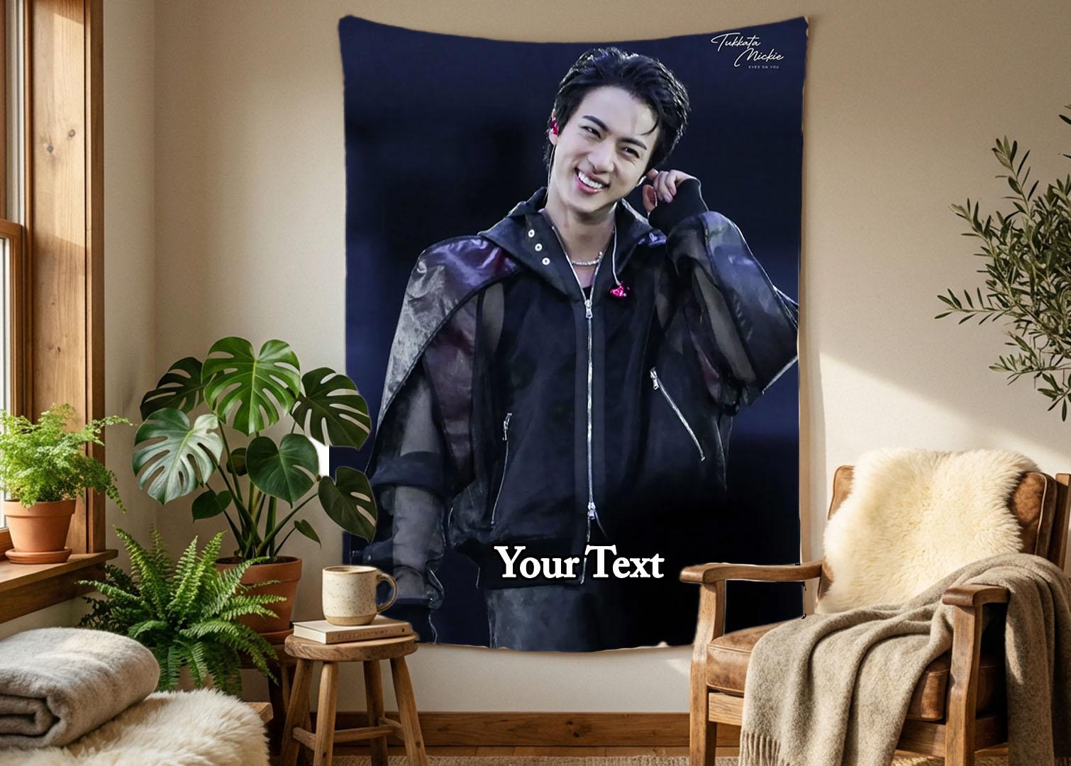 Jin Hanging Tapestry | Bantan Boys | Personalized Wall Art | Polyester Fabric | Ship Flag Banner