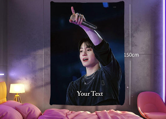 Jungkook Hanging Tapestry | Bantan Boys | Personalized Wall Art | Polyester Fabric | Ship Flag Banner