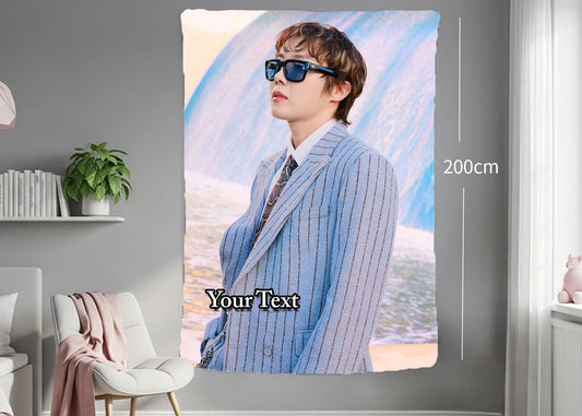 J-Hope Hanging Tapestry | Bantan Boys | Personalized Wall Art | Polyester Fabric | Ship Flag Banner
