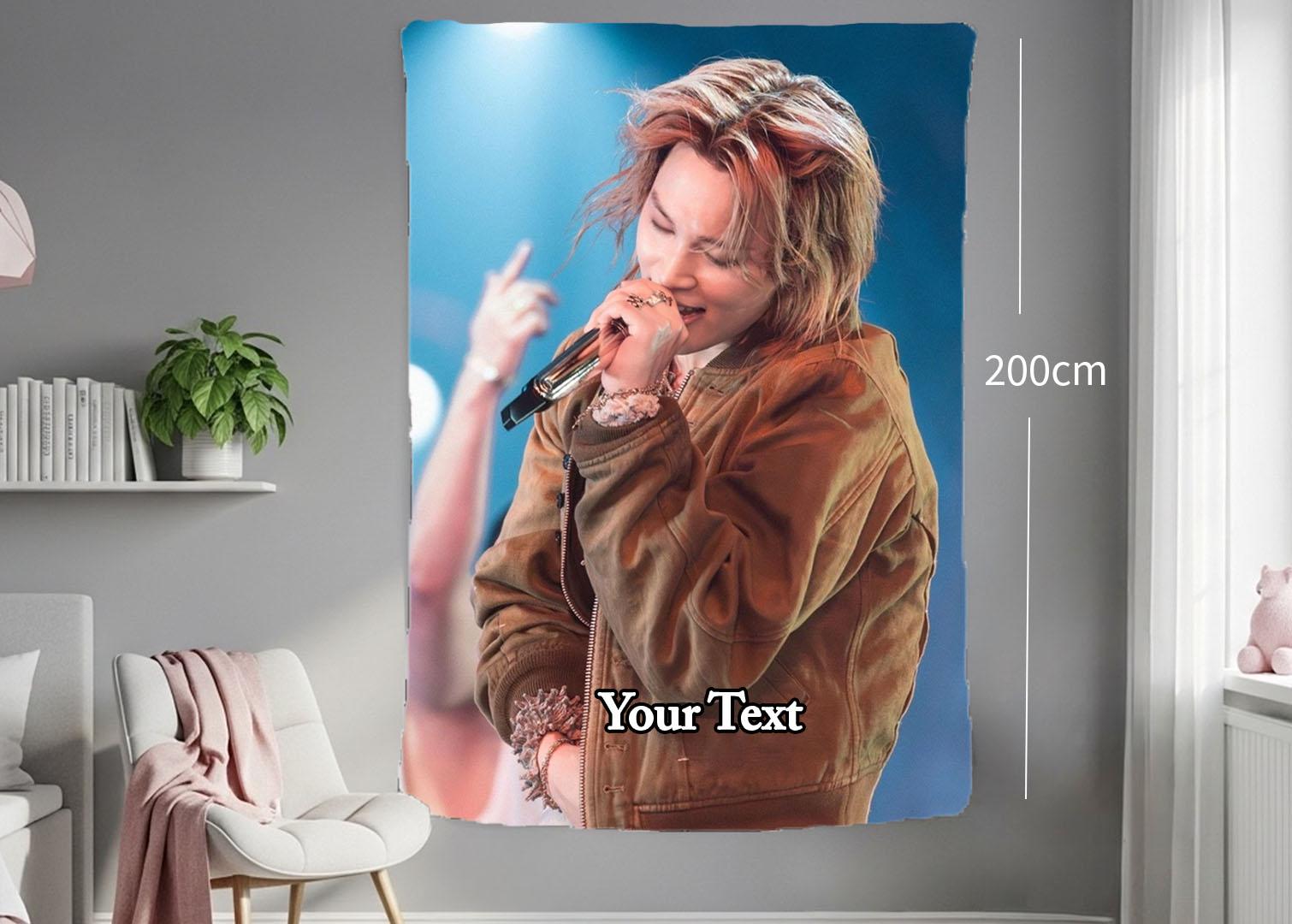 Jimin Hanging Tapestry | Bantan Boys | Personalized Wall Art | Polyester Fabric | Ship Flag Banner