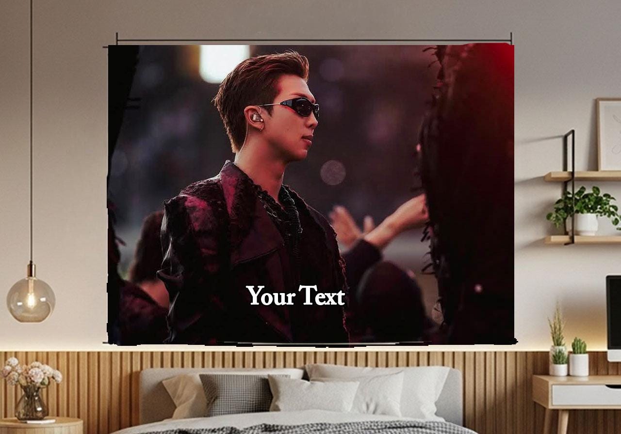 Namjoon Hanging Tapestry | Bantan Boys | Personalized Wall Art | Polyester Fabric | Ship Flag Banner