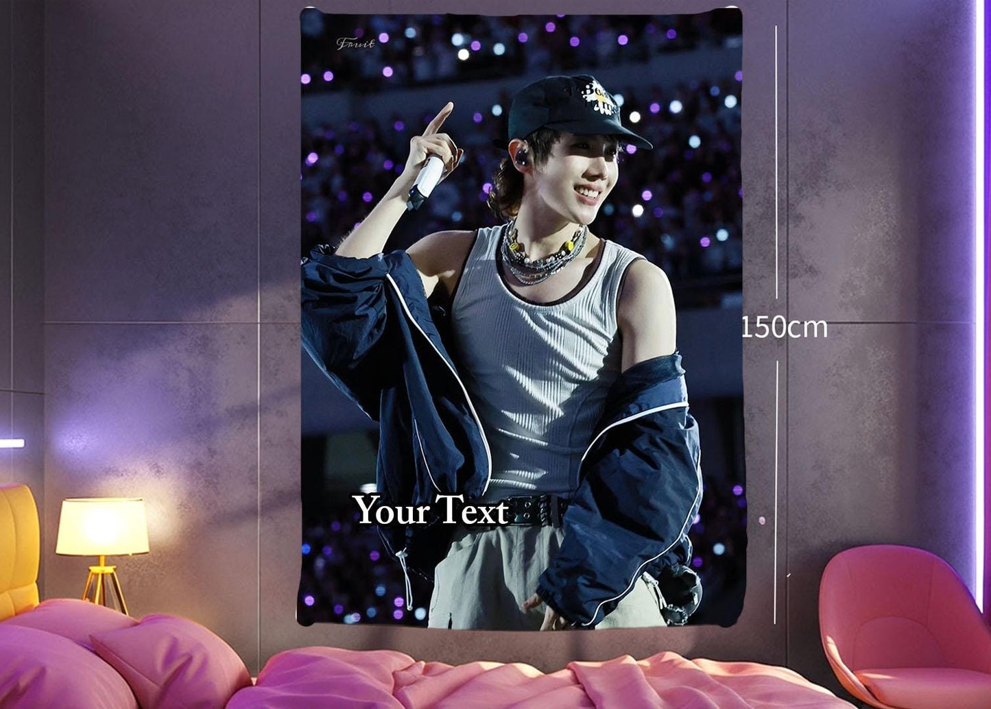 J-Hope Hanging Tapestry | Bantan Boys | Personalized Wall Art | Polyester Fabric | Ship Flag Banner