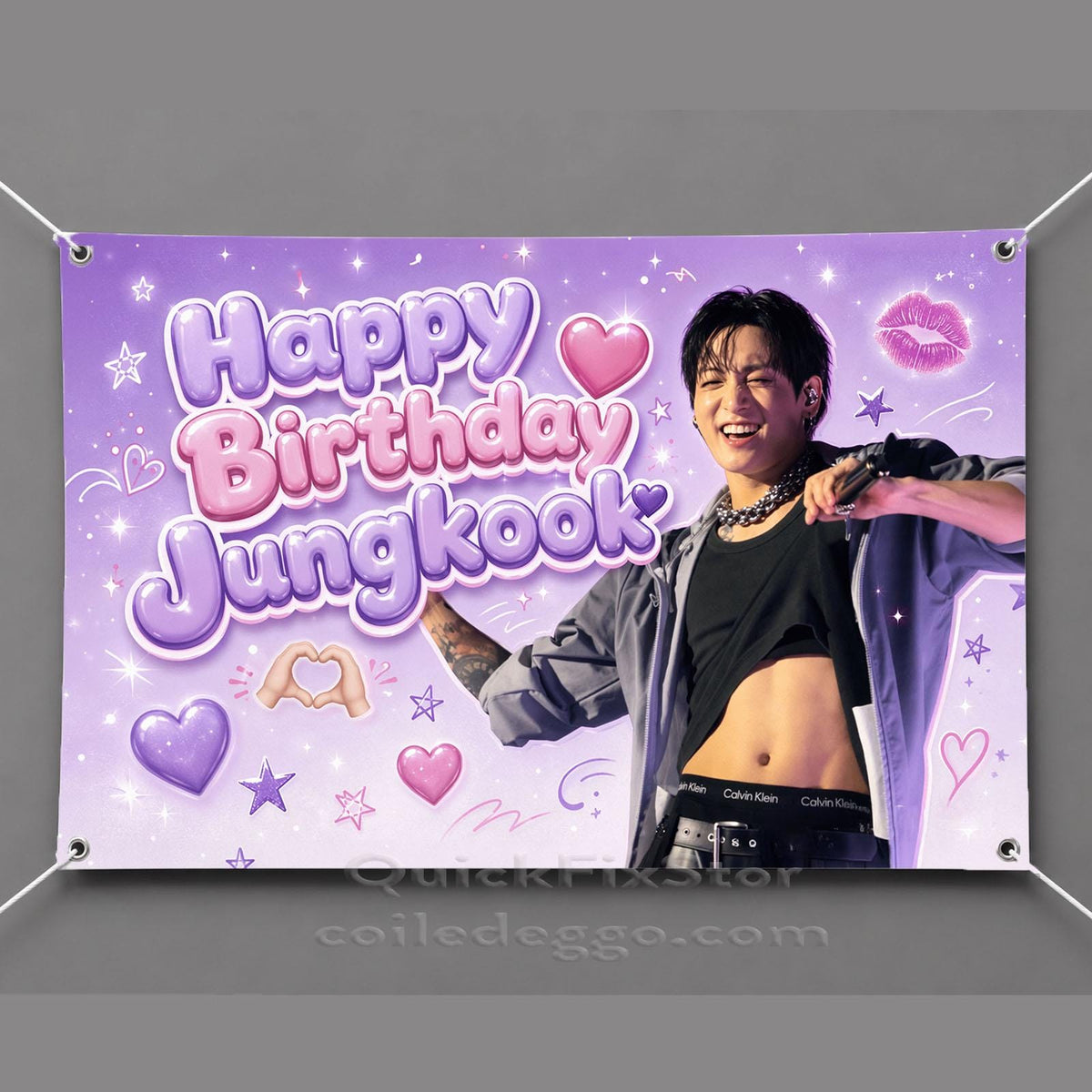 Jungkook Arirang Tour Wall Banner | Custom Fan Tapestry | K-Pop Room Decor, Dorm Decor & Gift