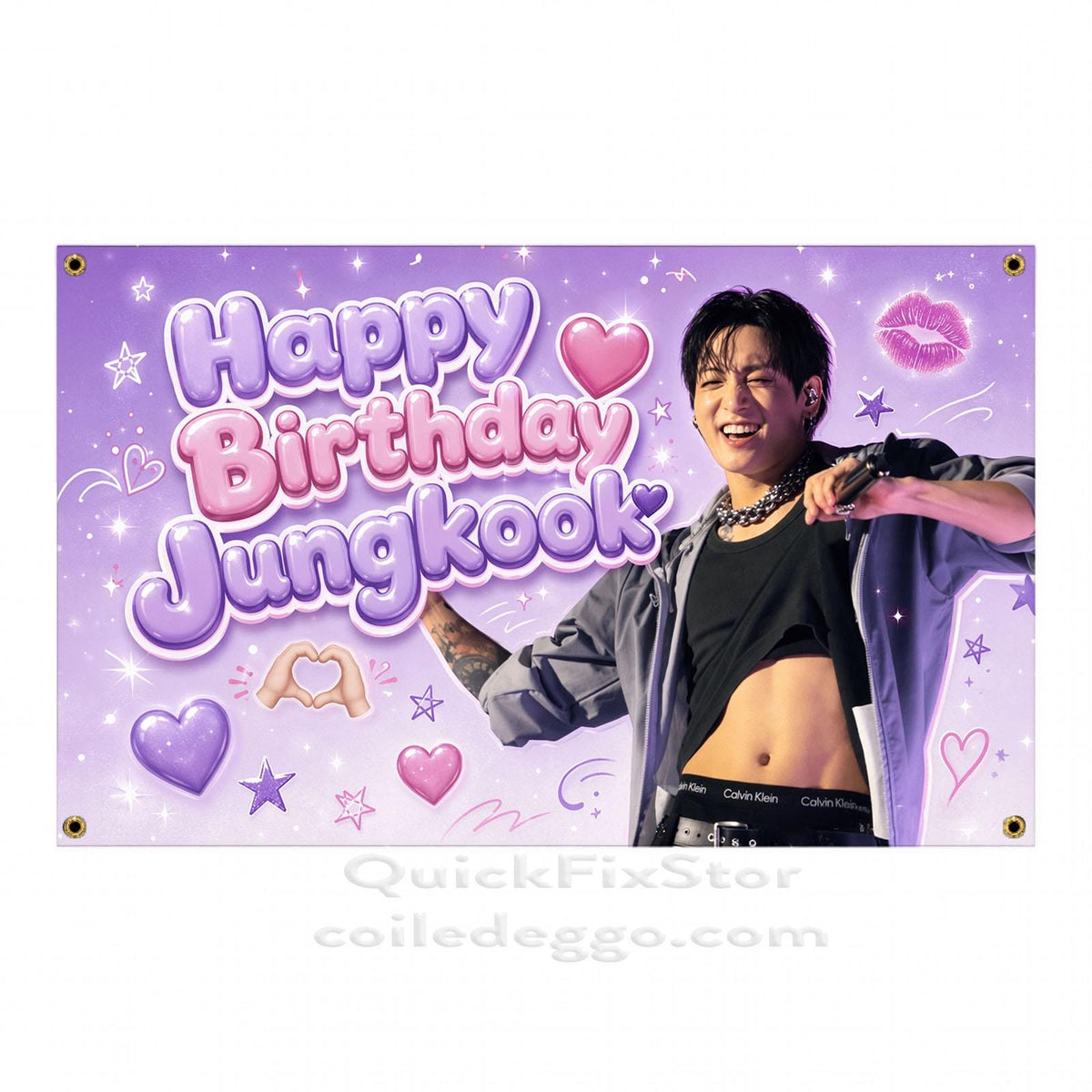 Jungkook Arirang Tour Wall Banner | Custom Fan Tapestry | K-Pop Room Decor, Dorm Decor & Gift