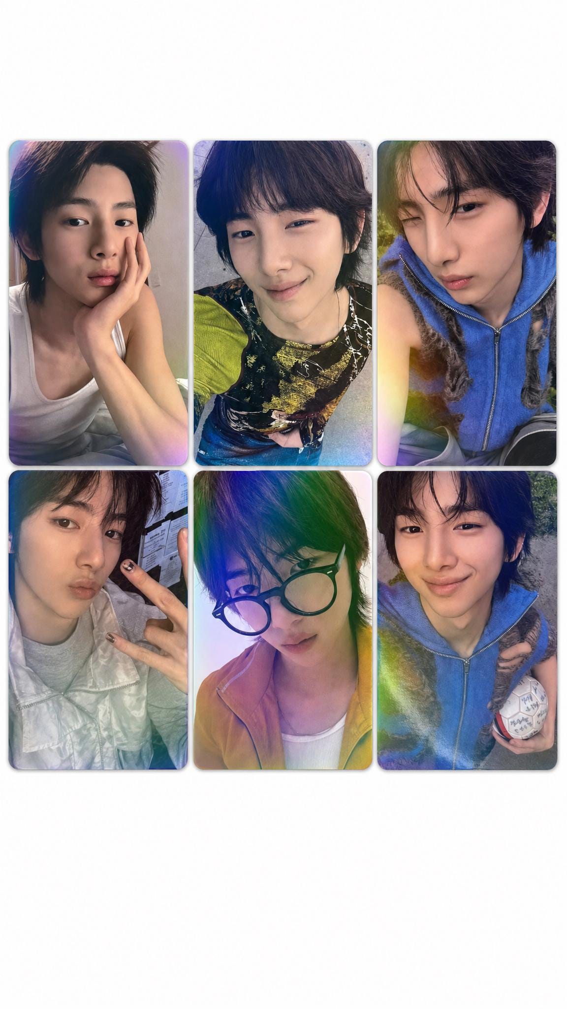 Juhoon CORTIS Kpop Photocards Set: Holographic Lomo Cards (55Pcs)