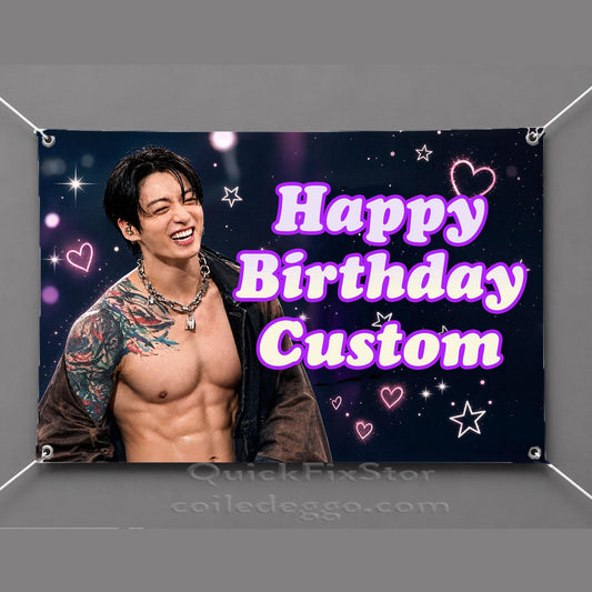 Jungkook Arirang Tour Wall Banner | Custom Fan Tapestry | K-Pop Room Decor, Dorm Decor & Gift