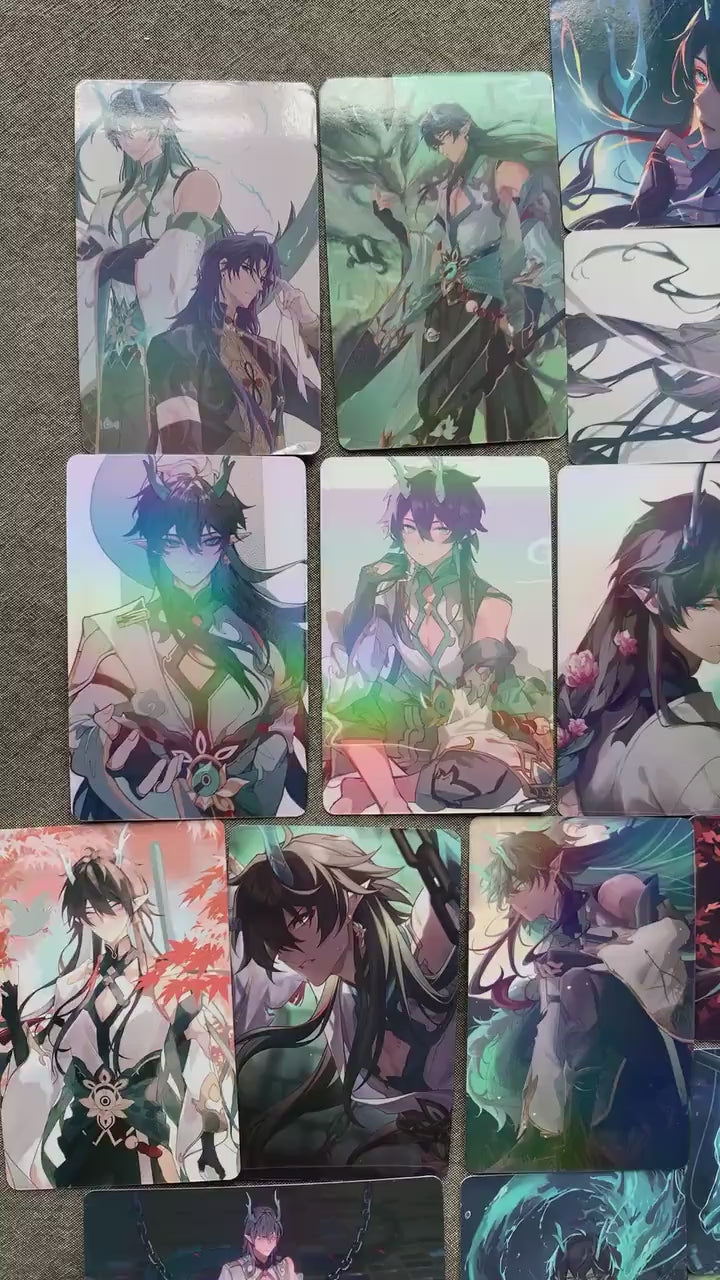 Imbibitor Lunae 55pc holographic cards Honkai Star Rail lomo Jiaoqiu Dan Heng Gepard Jing Yuan ACG gamer gift C029
