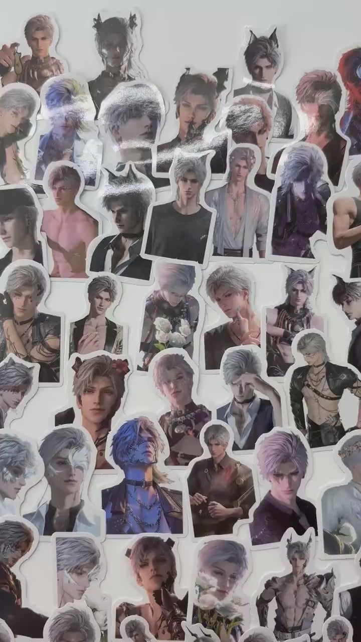 Love and Deepspace Sylus Stickers, Anime Gamer Decals - 50pcs