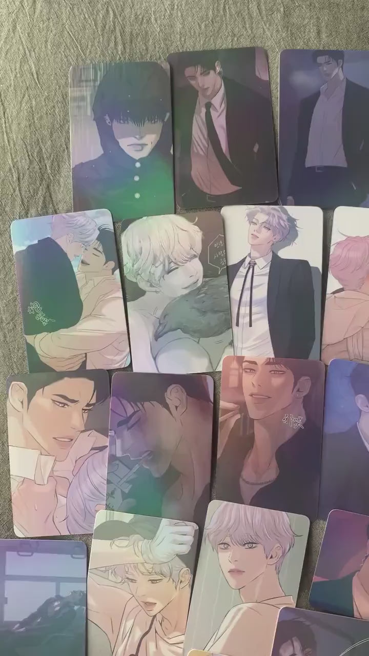 Pearl Boy 55pc Laser Lomo cards Kang Dooshik Jin Joosha Yaoi  Korean Manhwa BL manga C016