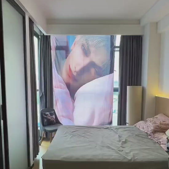 TaeHyung Hanging Tapestry | Bangtan Boys | Personalized Wall Art | Polyester Fabric | Ship Flag Banner