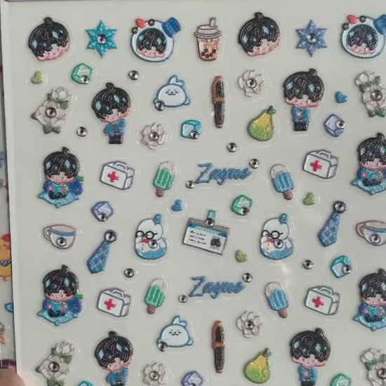 Nail Stickers! Love and Deepspace Sylus Xavier Rafayel Zayne Caleb Otome gamer gift C197