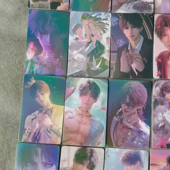 50pcs/set Rafayel holographic cards! Love and Deepspace LaDS Xavier Rafayel Zayne Caleb Otome gamer gift