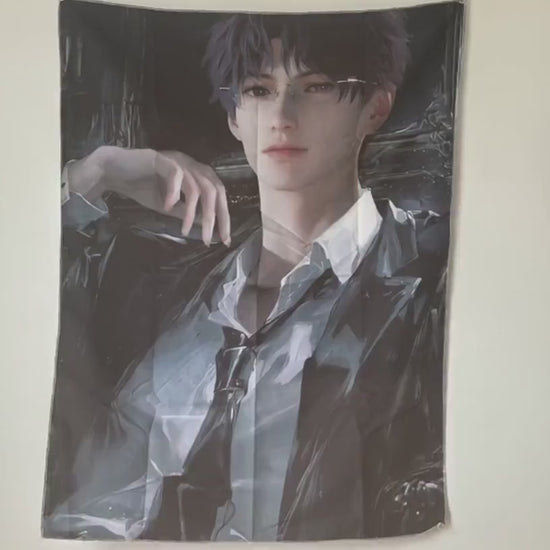 Rafayel Hanging Tapestry | Love and Deepspace | Personalized Wall Art | Polyester Fabric | Ship Flag Banner