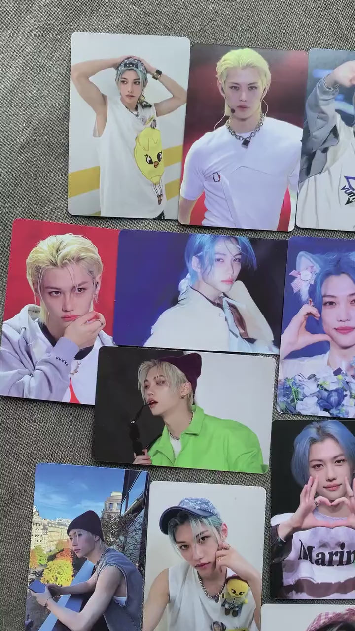 Felix 55pc laser lomo cards Stray Kids Merch KPOP Yongbok Bangchan