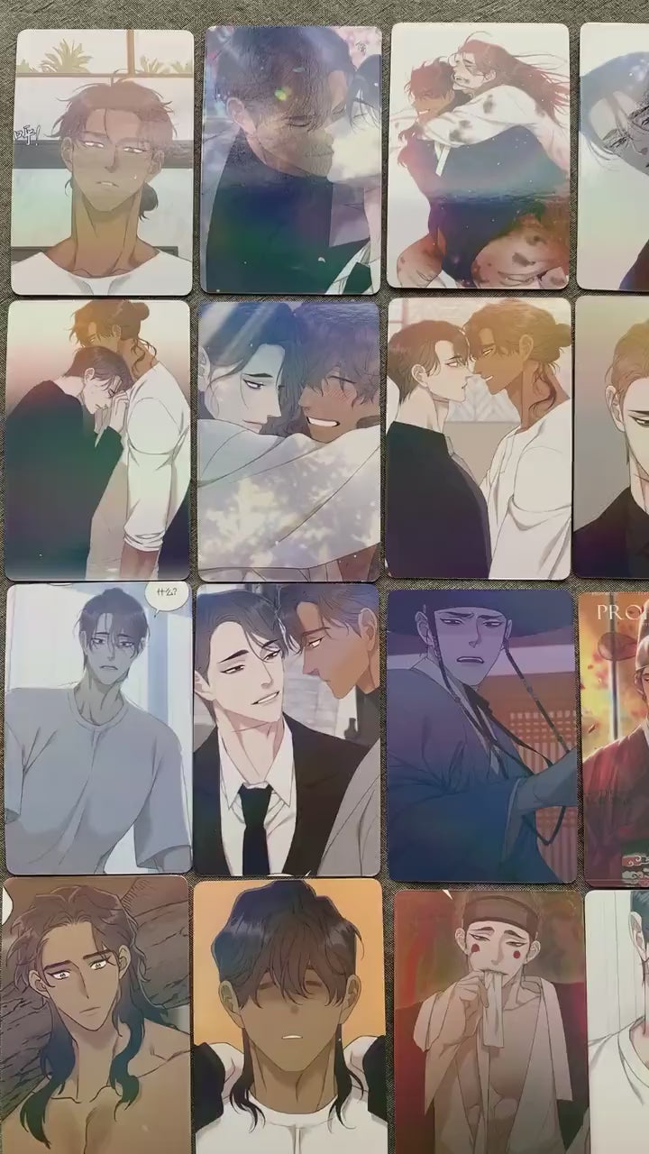 Taming The Tiger 55pc Laser cards Beom Geum Hoo Ahn Yaoi Manhwa BL manga C041