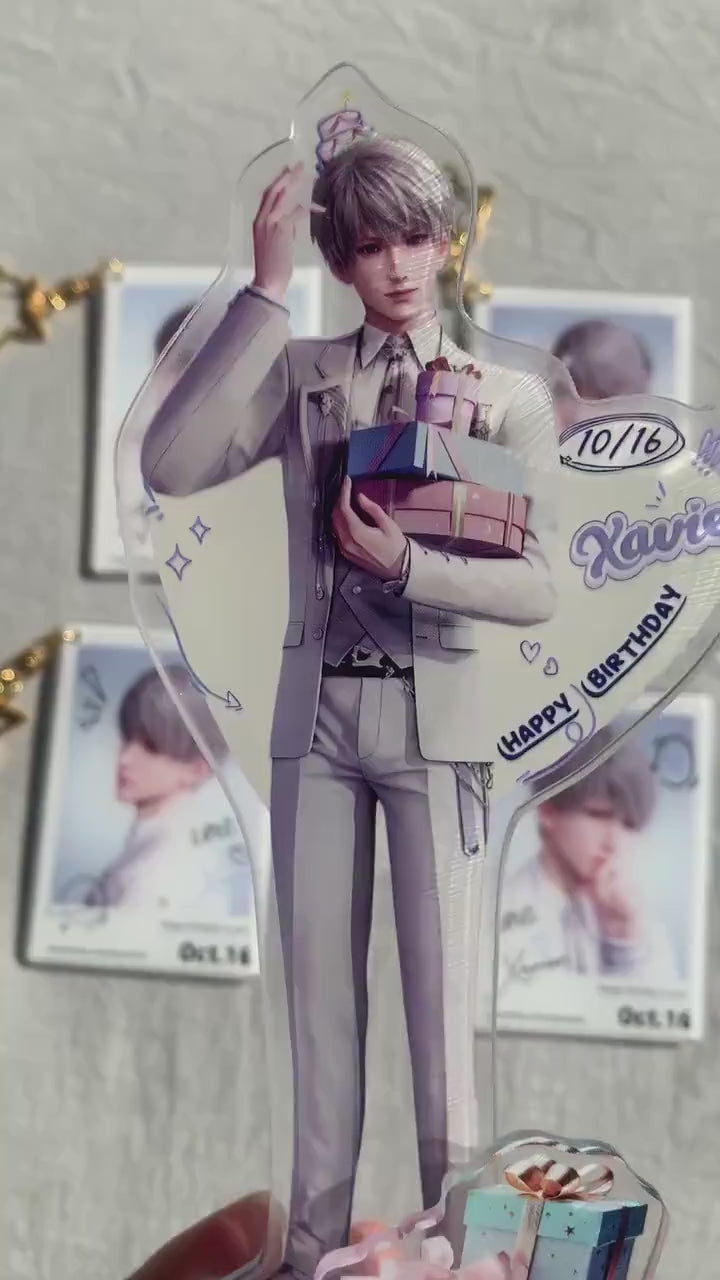 5pc/set Xavier stand and keychains! Love and Deepspace Xavier Rafayel Zayne Otome gamer gift C324