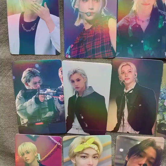 Felix 55pc laser lomo cards Stray Kids Merch KPOP Yongbok Bangchan Leeknow Hyunjin SKZ gift for STAY C030