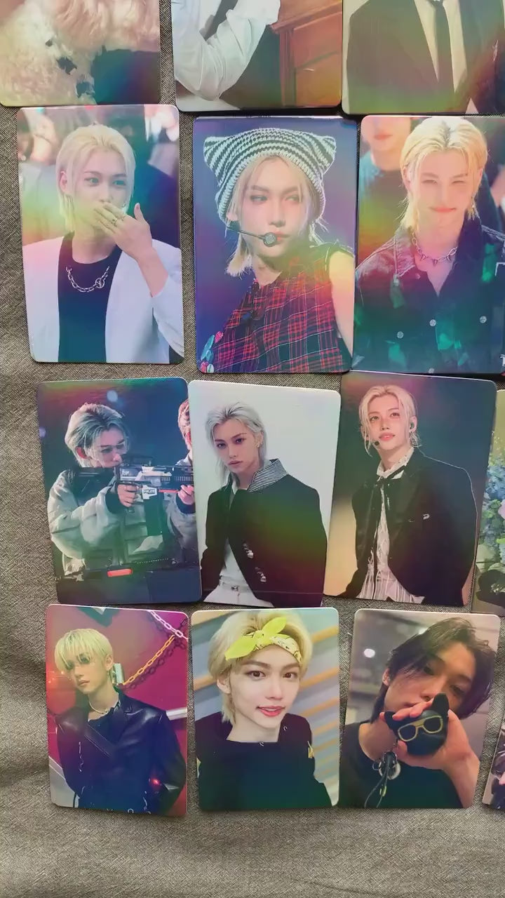 Felix 55pc laser lomo cards Stray Kids Merch KPOP Yongbok Bangchan Leeknow Hyunjin SKZ gift for STAY C030