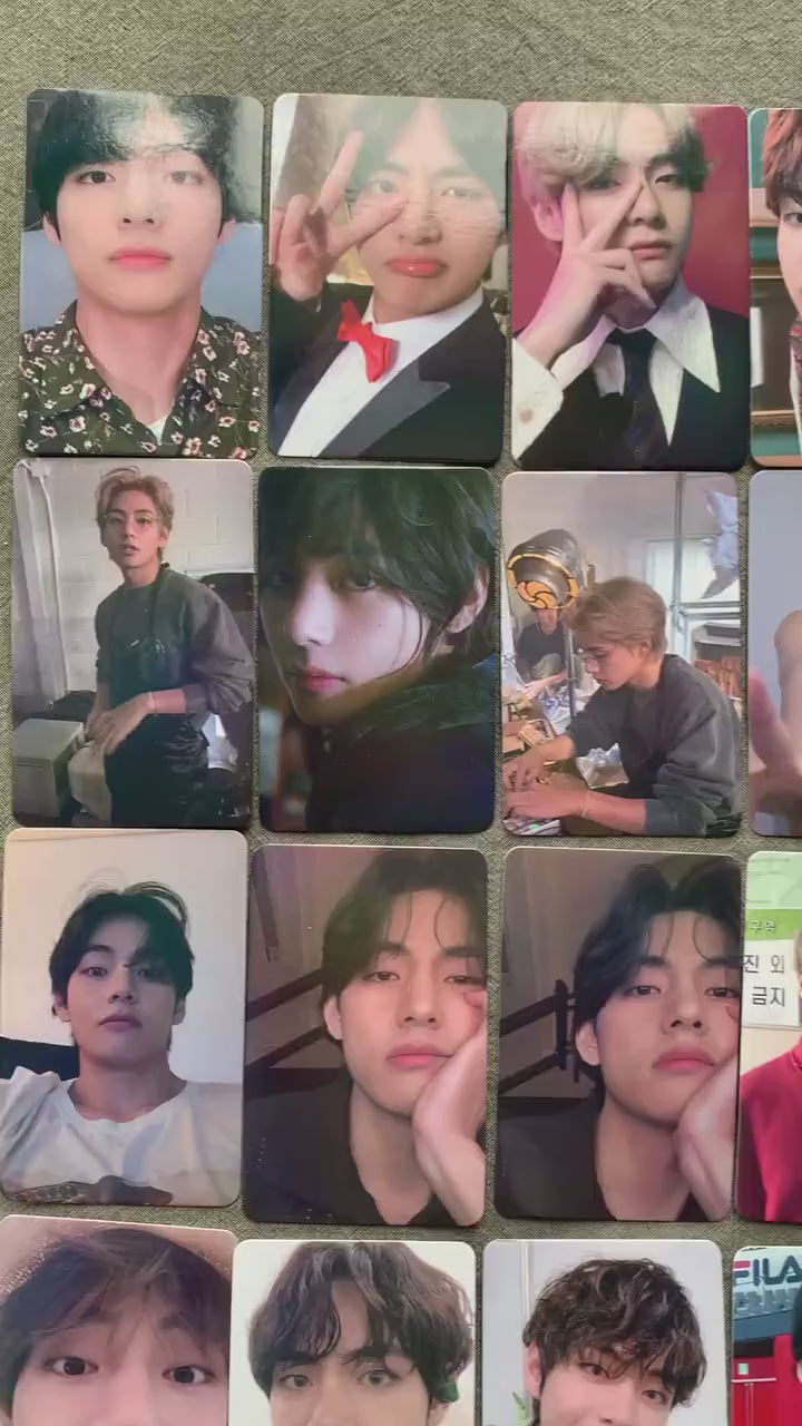 Taehyung 55pc lomo cards Kpop fan made photocards BTS gift C095