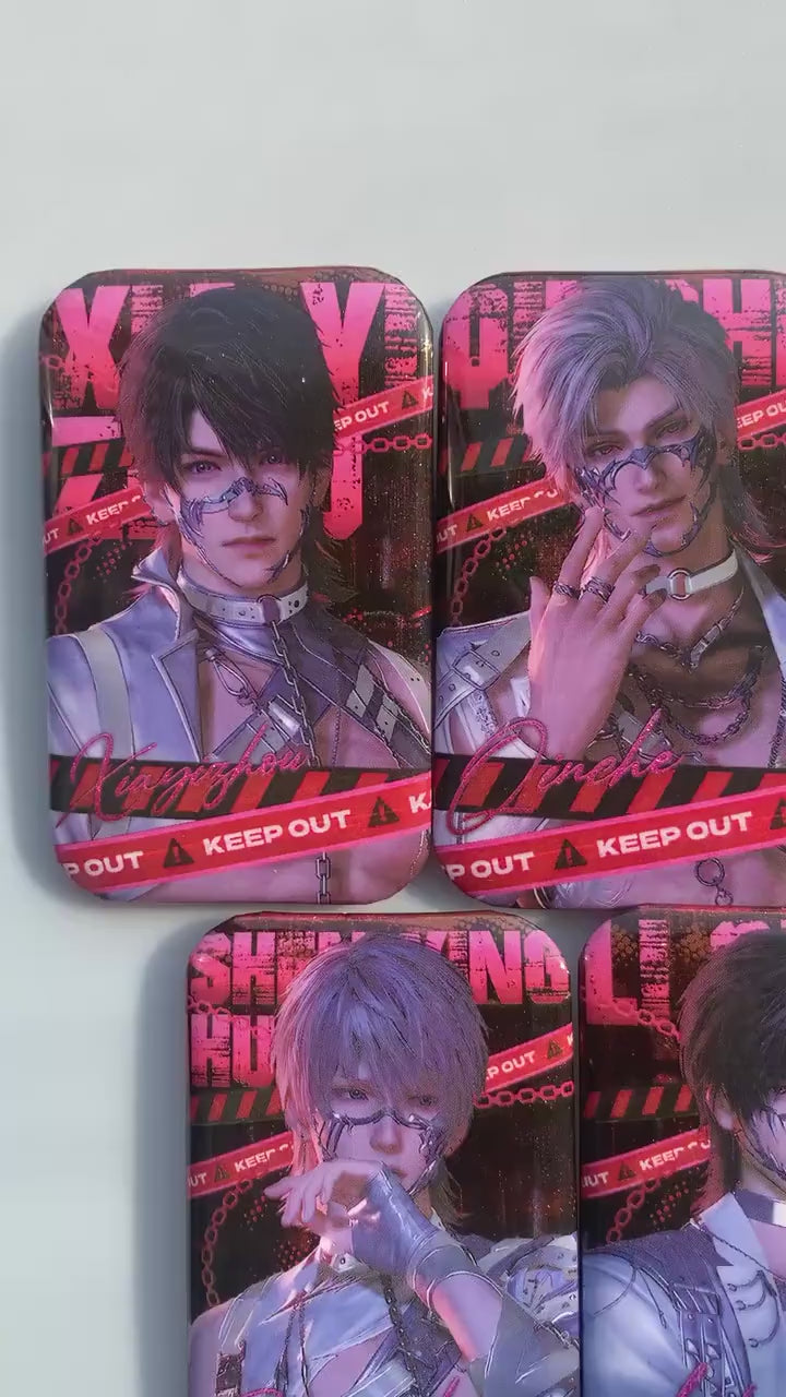 LaDS Badges Set! Love and Deepspace Tomorrow Nowhere To Escape Sylus Caleb Xavier Rafayel Zayne Otome gamer gift C363
